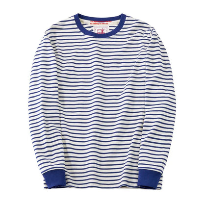 Classic Retro Striped Round Neck Long Sleeves HejK.com