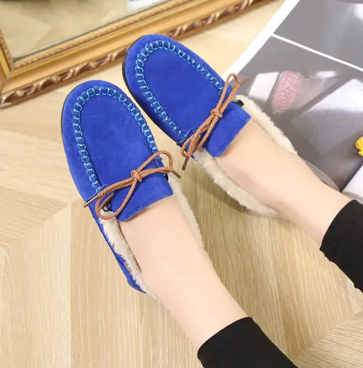 Winter Casual Plush Flat Shoes WEM Support (www.WEM.support)