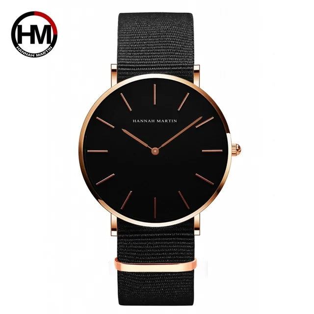 High-Quality Rose Gold Dial Leather Watch WEM Support (www.WEM.support)