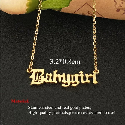 Babygirl Pendant Necklace WEM Support (www.WEM.support)