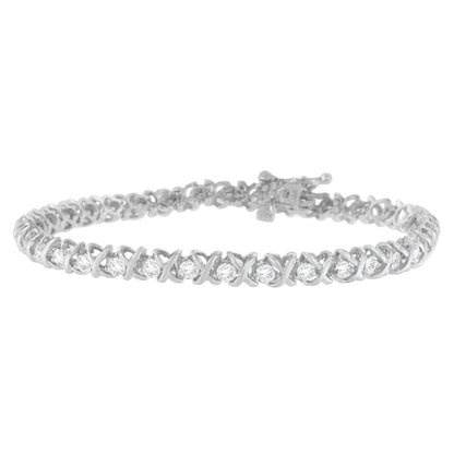 18K White Gold Round Cut Diamond Wrapped in Love Bracelet (2.00 cttw, H-I Color, I1-I2 Clarity) WEM Support (www.WEM.support)