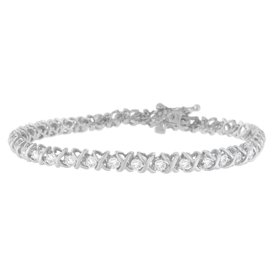 18K White Gold Round Cut Diamond Wrapped in Love Bracelet (2.00 cttw, H-I Color, I1-I2 Clarity) WEM Support (www.WEM.support)