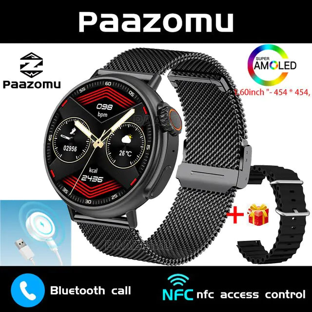 AMOLED 1.6 Inch Smart Watch WEM Support (www.WEM.support)