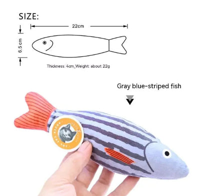 Catnip Fish Plush Toy HejK.com