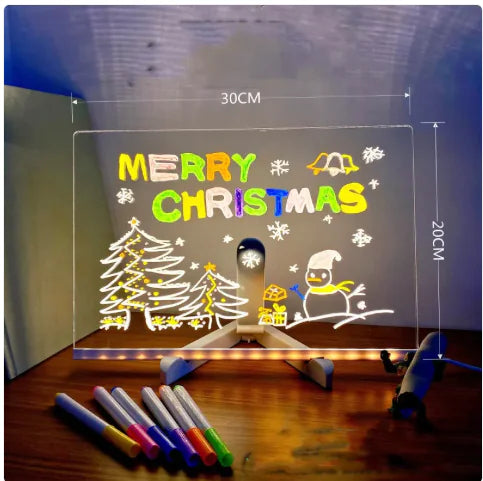 Acrylic LED Message Board Lamp WEM Support (www.WEM.support)