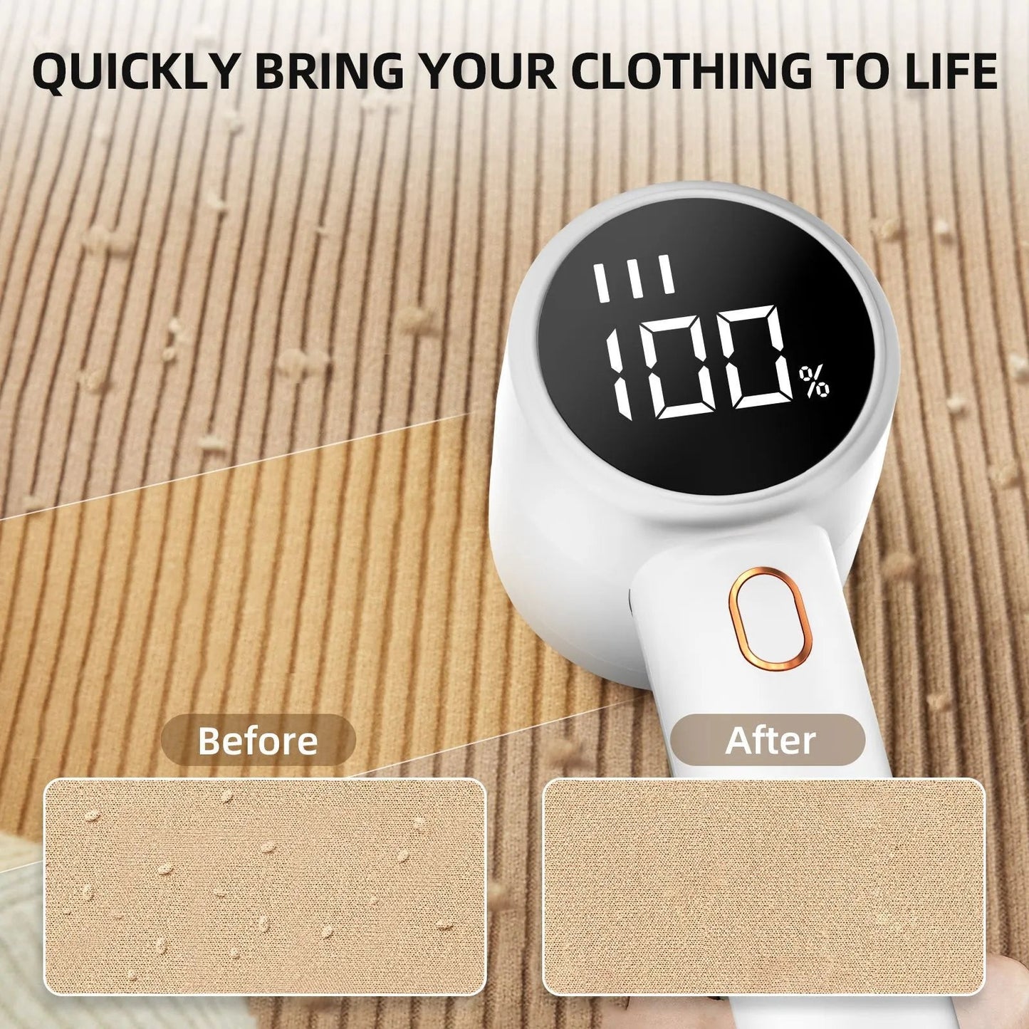 Wireless Portable Fabric Hair Ball Trimmer WEM Support (www.WEM.support)