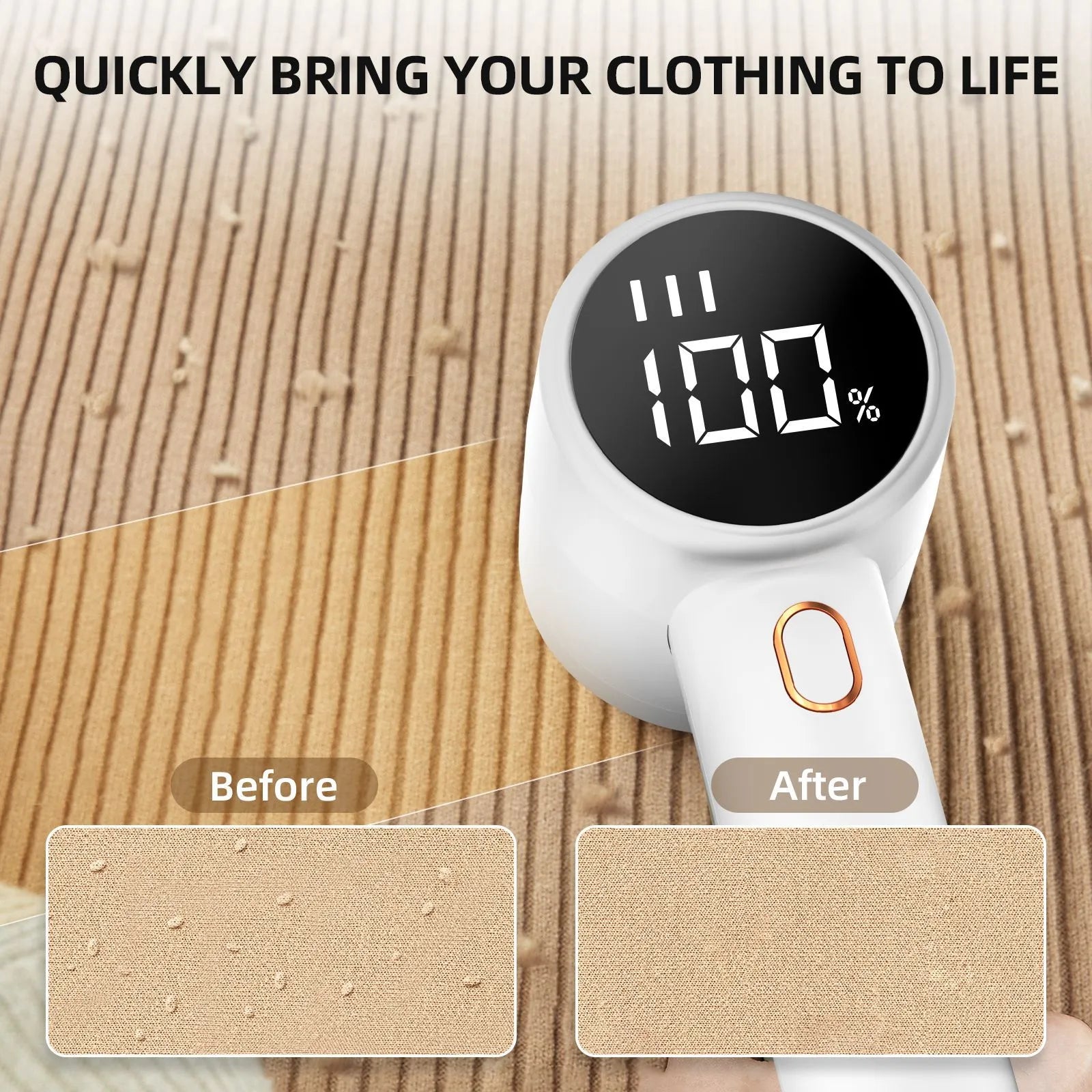 Wireless Portable Fabric Hair Ball Trimmer WEM Support (www.WEM.support)