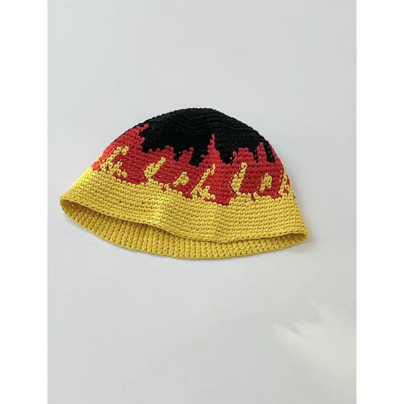 Japanese Retro Hollow Flower Handmade Knitted Bucket Hat HejK.com Marketplace LLC