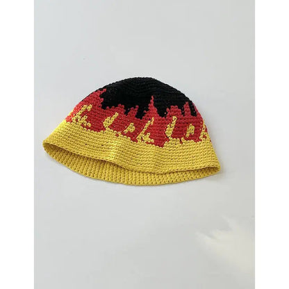 Japanese Retro Hollow Flower Handmade Knitted Bucket Hat HejK.com Marketplace LLC