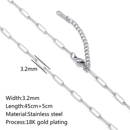 Stainless Steel Vacuum Vapor Plating 18K Gold Color Protection Lip Chain Accessories WEM Support (www.WEM.support)