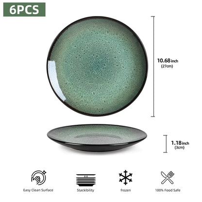 Steak Plate Creative Western Food Plate Vegetable Plate Set Of 6 For Cereal, Salad, Pasta, Soup, Dessert, Serving Dishwasher, Microwave And Oven WEM Support (www.WEM.support)