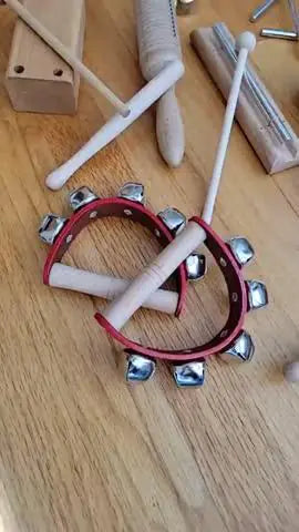 Conjunto de Instrumentos Musicais de Madeira Montessori (10 Instrumentos) WEM Support (www.WEM.support)