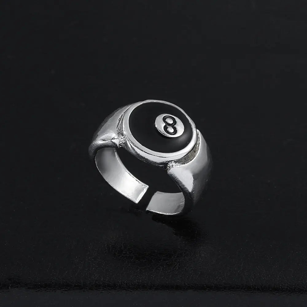 Billiard Number 8 Opening Adjustable Ring WEM Support (www.WEM.support)