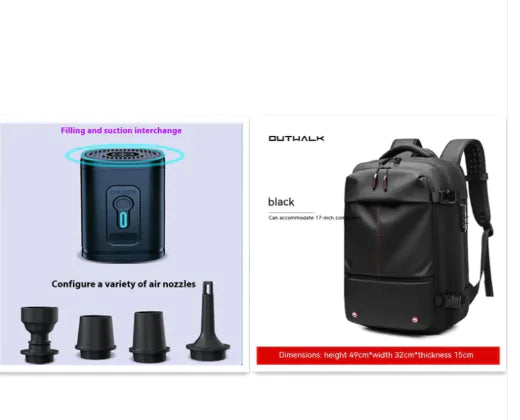 Vacuum Compression Bag Wireless Charging Electric Suction WEM Support (www.WEM.support)