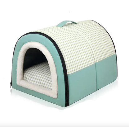 Winter Thickened Semi-Enclosed Pet Bed WEM Support (www.WEM.support)