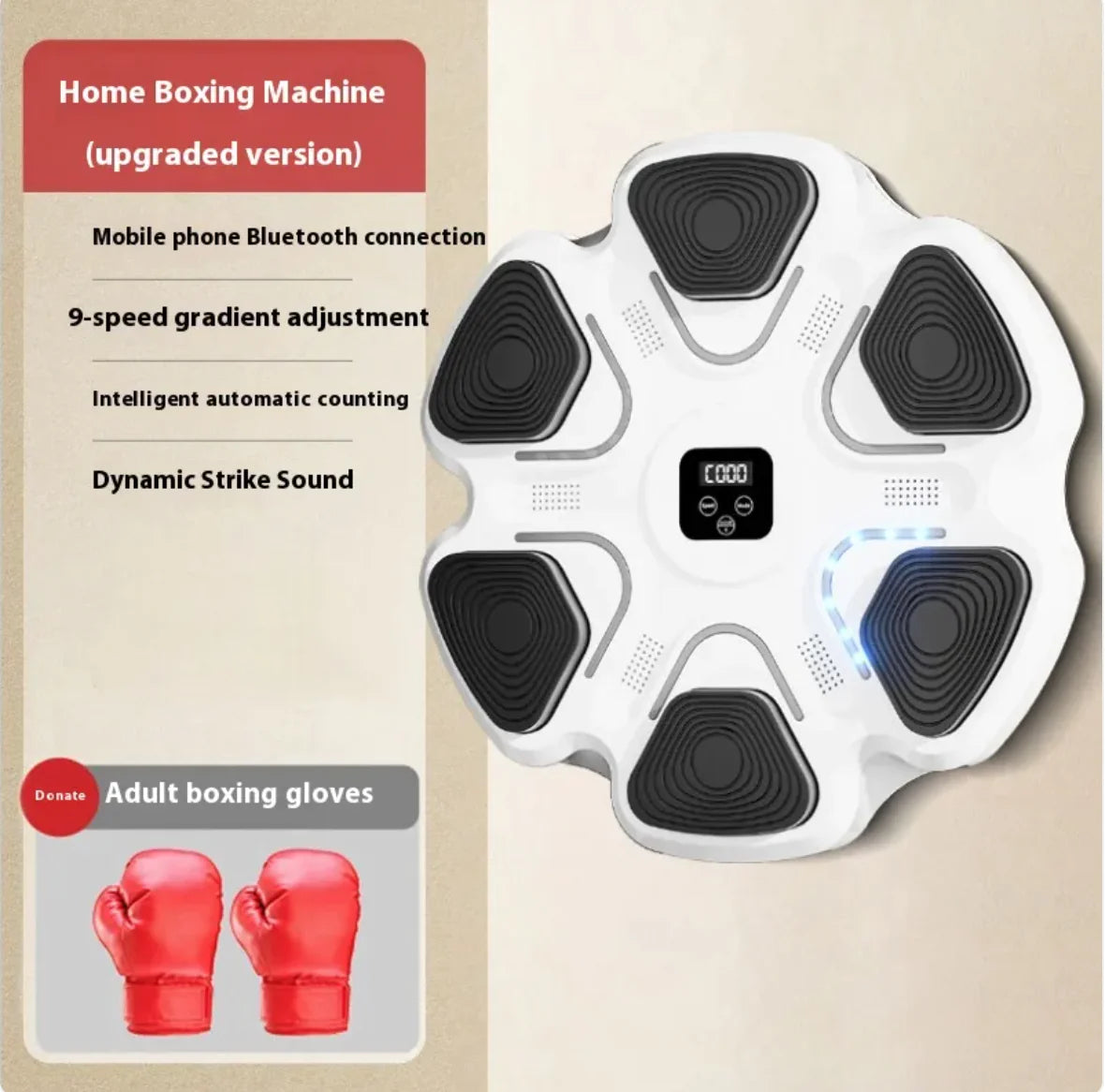 Treinador de Reação com Música Inteligente para Boxe WEM Support (www.WEM.support)