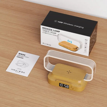 Multifunctional Lamp with Clock & Wireless Charger HejK.com