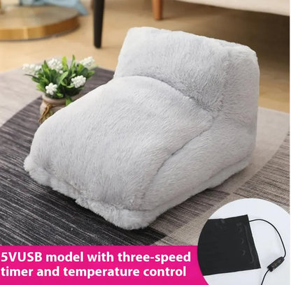 Electric Rabbit Fur Foot Warmer WEM Support (www.WEM.support)