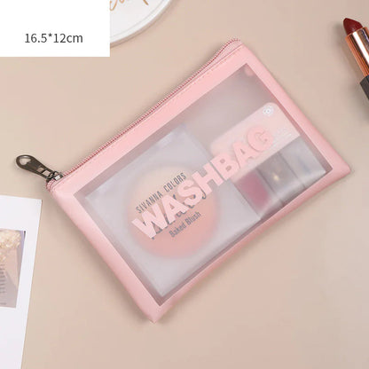 Transparent Makeup and Wash Bag Set WEM Support (www.WEM.support)