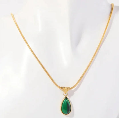 Blue Ocean Water Drop Necklace WEM Support (www.WEM.support)