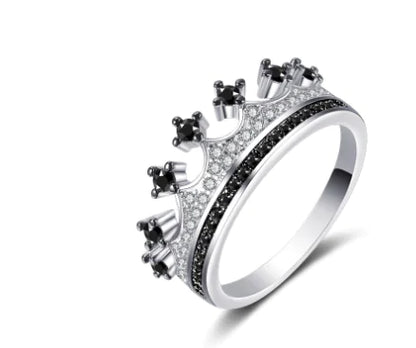 Two-tone Heart Shaped Zircon Ring