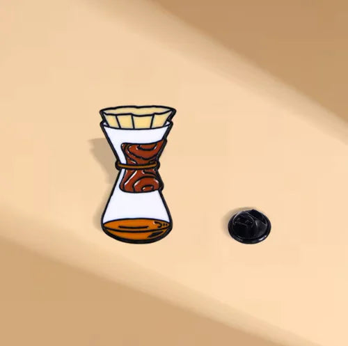 Cat & Coffee Enamel Pin Set WEM Support (www.WEM.support)