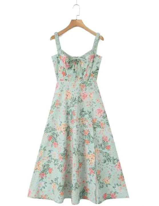 Vestido Feminino com Alças Florais HejK.com