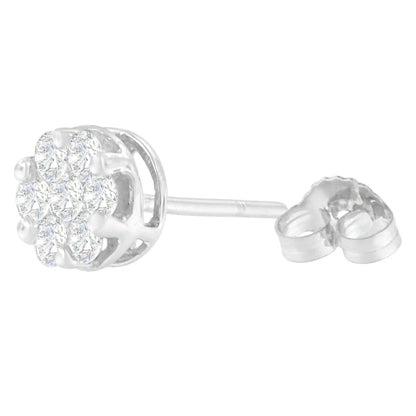 14K White Gold 1 1/4 cttw Round Cut Diamond Earrings (H-I, SI2-I1) WEM Support (www.WEM.support)