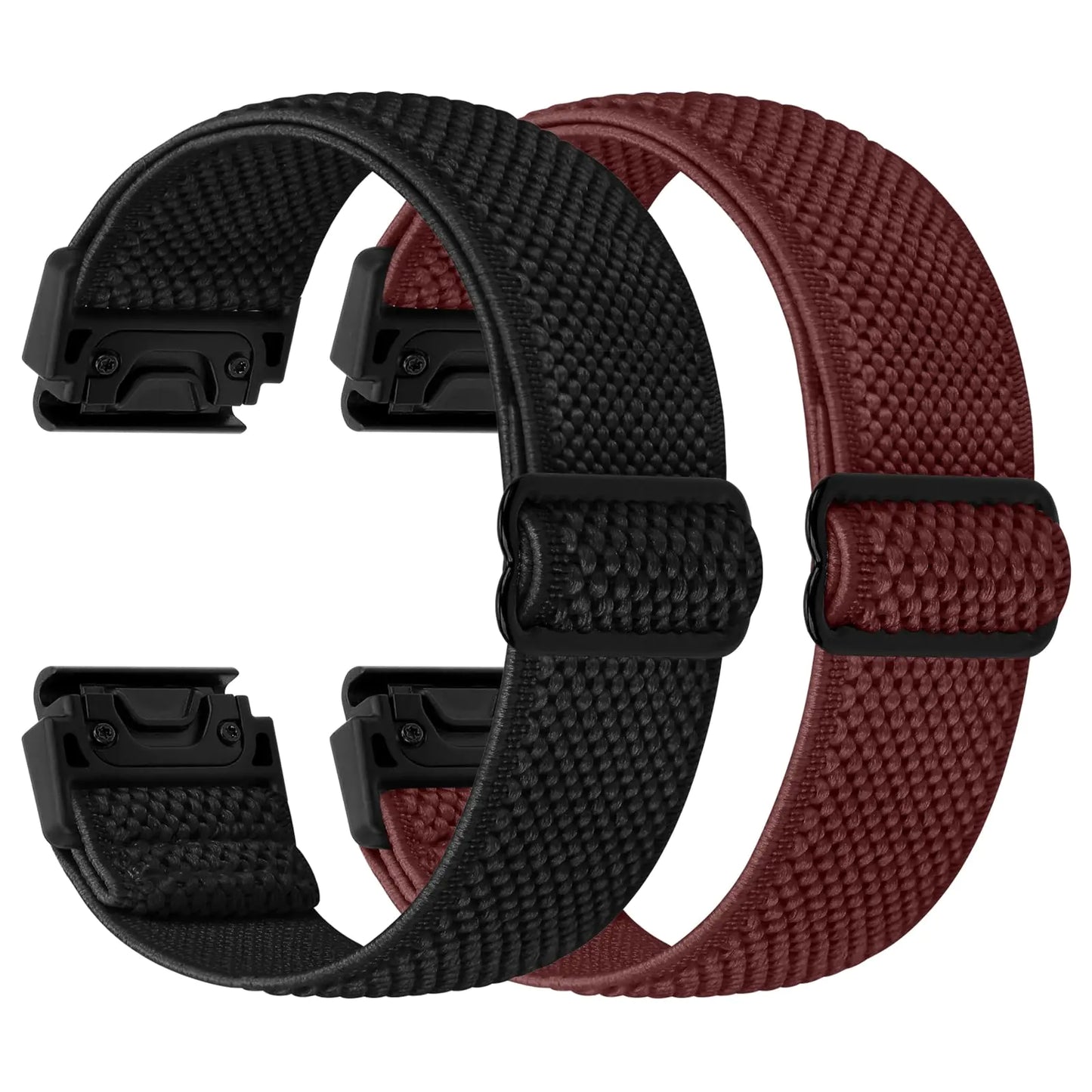 22mm Watch Bands for Garmin Fenix 8 47mm/Fenix E 47mm/Fenix 7/Fenix 7 Pro/Fenix 6/Fenix 6 Pro/Fenix 5/5 Plus/Instinct 2/Epix Gen 2/Approach S62/S60 Band, Quickfit Elastic Nylon Strap Wristband