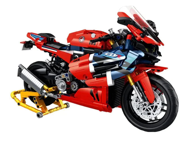 Building Blocks Motorcycle Toy WEM Support (www.WEM.support)