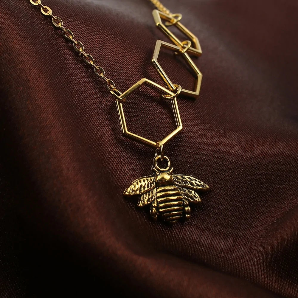 Honeycomb Necklace And Chain WEM Support (www.WEM.support)