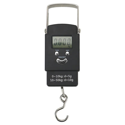 Portable Fish Scale Travel LCD Digital Hanging Luggage Electronic 110lb / 50kg WEM Support (www.WEM.support)