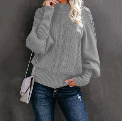 Women's New Style Medium Neck Sweater WEM Support (www.WEM.support)