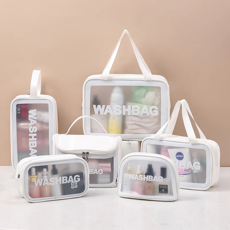Transparent Makeup and Wash Bag Set WEM Support (www.WEM.support)