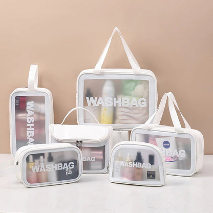 Transparent Makeup and Wash Bag Set WEM Support (www.WEM.support)