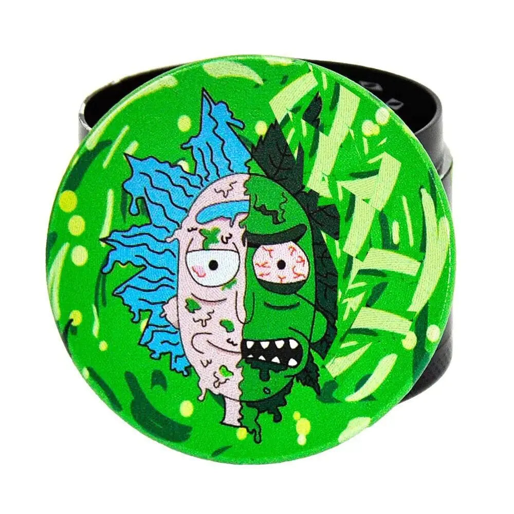 4-Layer 50mm Metal Dry Aluminum Large Herbal Spice Tobacco Grinder Crusher USA WEM Support (www.WEM.support)