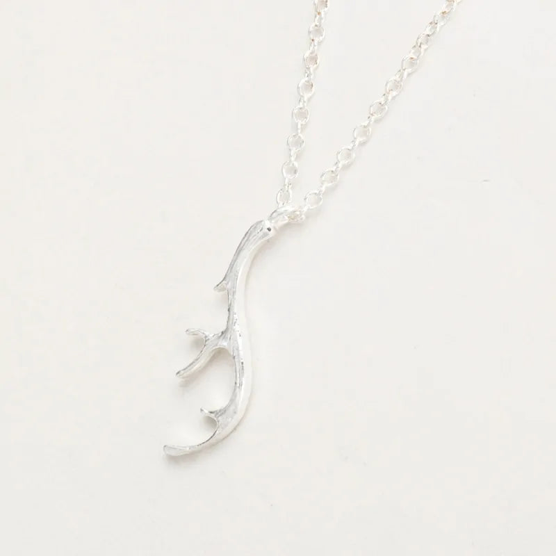 Vintage Deer Antler Necklace for Women WEM Support (www.WEM.support)