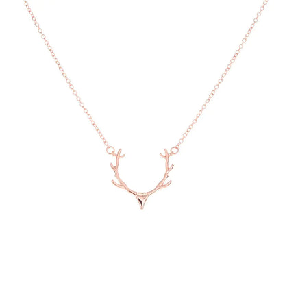 Deer Antlers Pendant Necklace WEM Support (www.WEM.support)