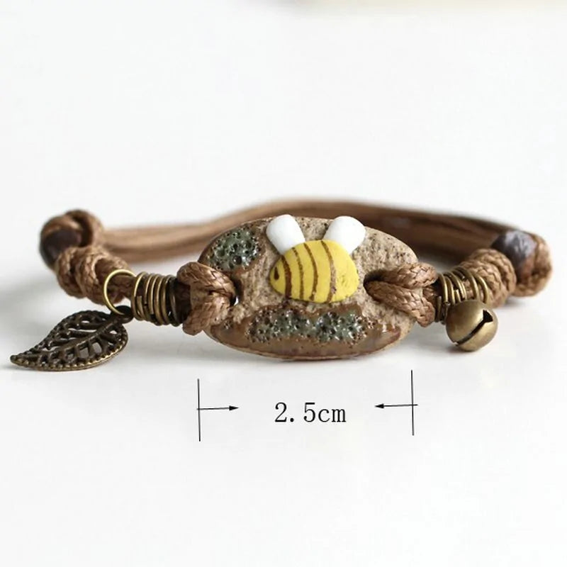 Ceramic Bee Bracelet WEM Support (www.WEM.support)