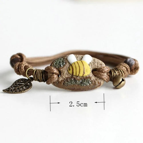 Ceramic Bee Bracelet WEM Support (www.WEM.support)