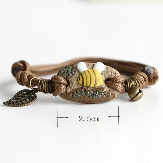 Ceramic Bee Bracelet WEM Support (www.WEM.support)