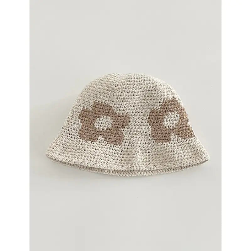Japanese Retro Hollow Flower Handmade Knitted Bucket Hat HejK.com Marketplace LLC