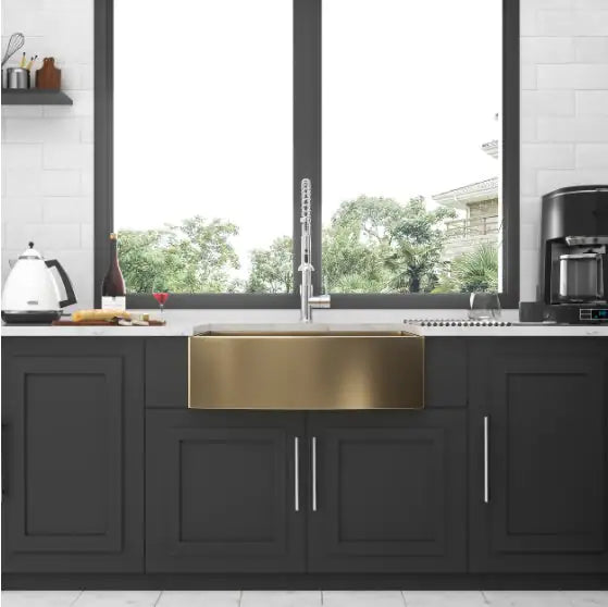 Stainless Steel Apron Front Farmhouse Sink - Prohibited On Amazon WEM Support (www.WEM.support)