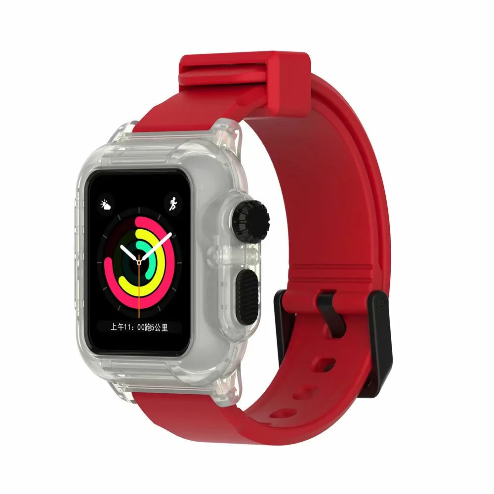 Waterproof Box Case Strap For Apple Watch WEM Support (www.WEM.support)