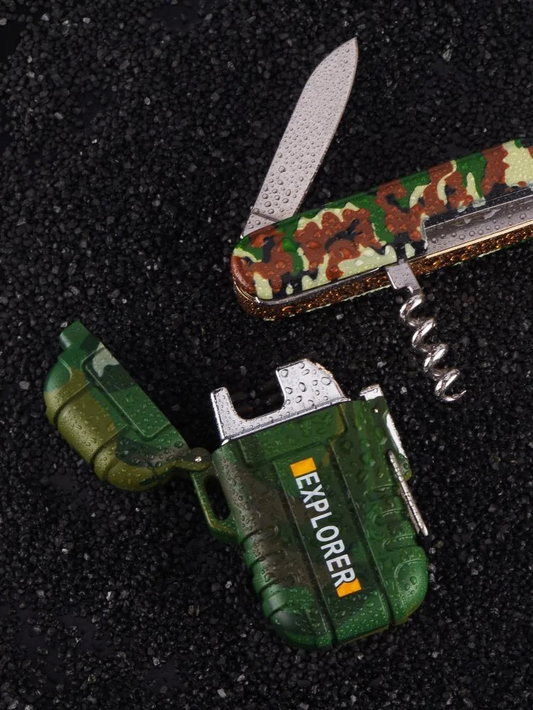 Schlankes wasserdichtes USB-Plasma-Feuerzeug WEM Support (www.WEM.support)