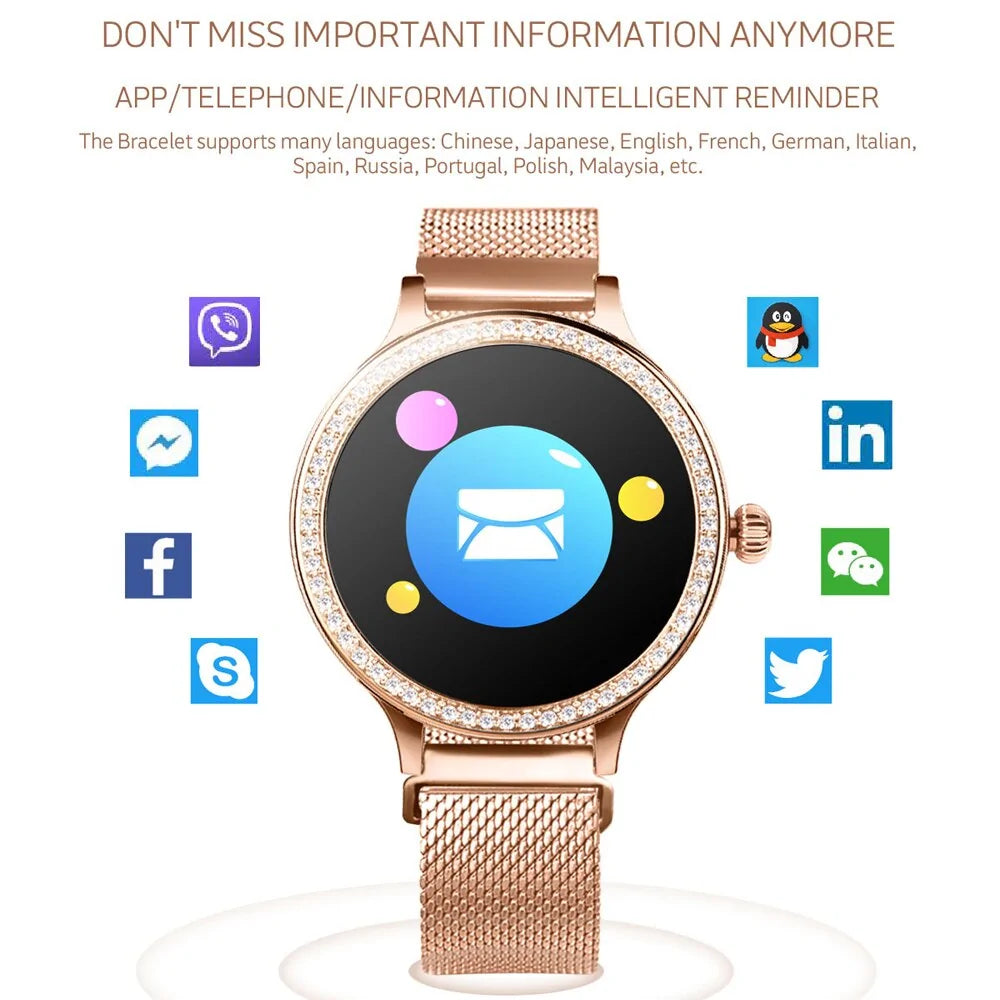 Smart Watch Bracelet For Women WEM Support (www.WEM.support)