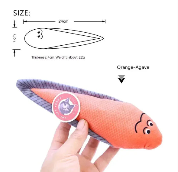 Catnip Fish Plush Toy HejK.com