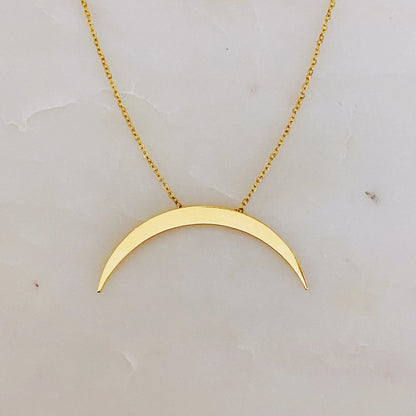 Glam Boho Crescent Necklace WEM Support (www.WEM.support)