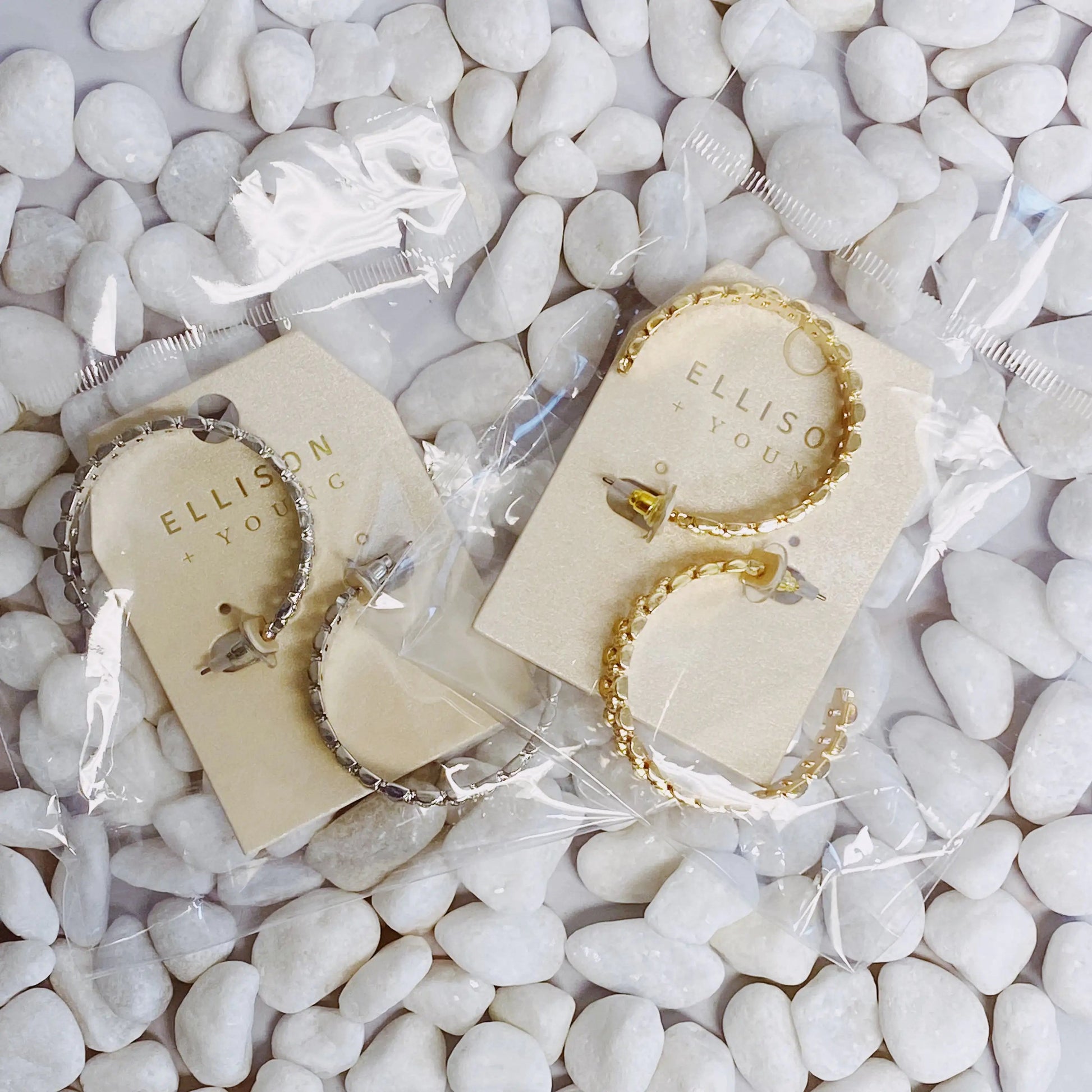 Golden Watch Band Hoop Earrings WEM Support (www.WEM.support)