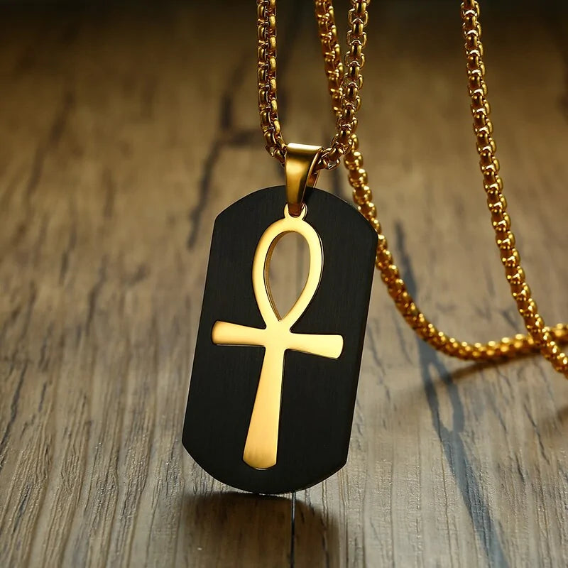 Removable Ankh Cross Necklace WEM Support (www.WEM.support)